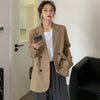 Spring Summer Korean Style Long-sleeved Thin Suit Fashionable Female Plus Size Mid-length Blazers Women's Suit Casual Jacket