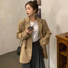 Spring Summer Korean Style Long-sleeved Thin Suit Fashionable Female Plus Size Mid-length Blazers Women's Suit Casual Jacket
