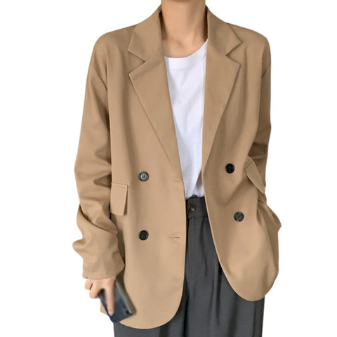 Spring Summer Korean Style Long-sleeved Thin Suit Fashionable Female Plus Size Mid-length Blazers Women's Suit Casual Jacket