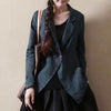 Spring Summer Shirt Jacket 5XL Cotton Linen Casual Blazer Femme Irregular Half/Long Sleeves Slim Ladies Suit Coat f347