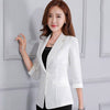 Spring/Summer Women Blazer Coat 2022 New Large size Slim Three quarter sleeve Short Blazer Women Fashion Solid color Blazer X767