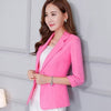 Spring/Summer Women Blazer Coat 2022 New Large size Slim Three quarter sleeve Short Blazer Women Fashion Solid color Blazer X767