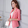 Spring/Summer Women Blazer Coat 2022 New Large size Slim Three quarter sleeve Short Blazer Women Fashion Solid color Blazer X767