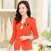 Spring Summer Women Slim Blazer Coat 2022 Plus Size Casual Jacket Long Sleeve One Button Suit Girls Blazers Work Wear Z272