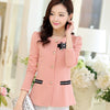 Spring Summer Women Slim Blazer Coat 2022 Plus Size Casual Jacket Long Sleeve One Button Suit Girls Blazers Work Wear Z272
