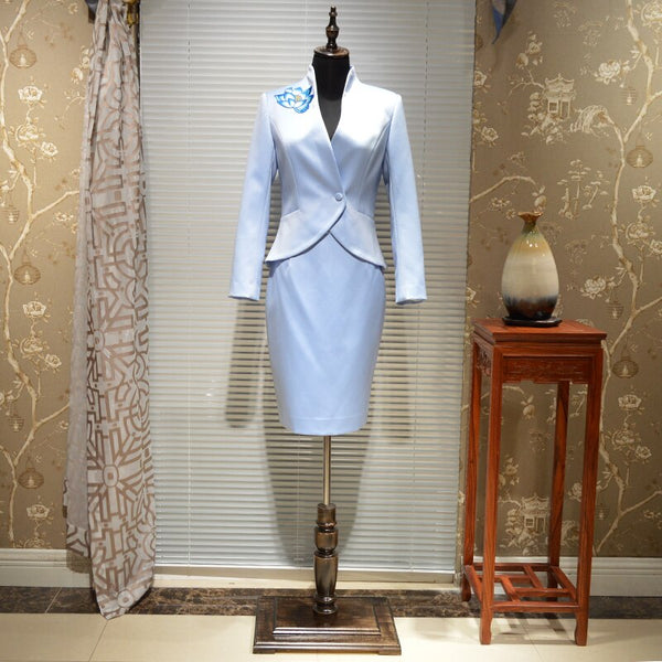 Spring Women 2022 Designers High End Handmade Blazers Skirts Suit with Embroidery Single Button Office Lady Clothing