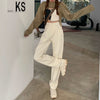 Spring Women Jeans Straight Trousers Vintage High Waist All-match Loose Denim Pants Retro Loose Trousers Full-length Jeans