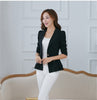 Spring Women Long Sleeve Small Suit Jackets Short Style Candy Color Single Button Coat Female Splicing Blazer Black White