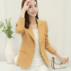 Spring Women Slim Blazer Coat  New Fashion Casual Jacket Long Sleeve One Button Suit Ladies Blazers Work Wear