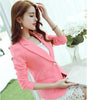 Spring Women Slim Blazer Coat  New Fashion Casual Jacket Long Sleeve One Button Suit Ladies Blazers Work Wear