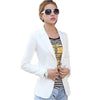 Spring Women Slim  Blazer Coat New Fashion Casual Jacket Long Sleeve One Button Suit Ladies Blazers WorkWear Tops MZ1437