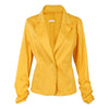 Spring Women's Casual Work Solid Color Knit Blazer Plus Size One Button Sllim suit Jacket