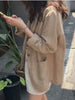 Spring Women's Suit Jacket Temperament Commuter Thin Linen Single Button Casual Loose Cotton and Linen Small Suit Jacket Women