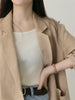 Spring Women's Suit Jacket Temperament Commuter Thin Linen Single Button Casual Loose Cotton and Linen Small Suit Jacket Women