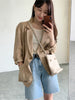 Spring Women's Suit Jacket Temperament Commuter Thin Linen Single Button Casual Loose Cotton and Linen Small Suit Jacket Women