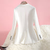 Spring and Autumn Slim Fit Blazer Woman Korean Style Long-sleeved Pocket Street Office Clothing Jacket Coat Blazer traf
