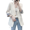 Spring and Autumn Chic Solid Color Women Casual Blazer Jacket Office Lady Work Suit Coat Ladies Classic Blazers