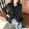 Spring and Autumn White Blazer Women Korean Loose Casual Jacket
