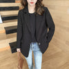 Spring and Autumn White Blazer Women Korean Loose Casual Jacket