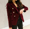 Spring and Autumn Slim gold velvet small suit jacket female leisure blazer