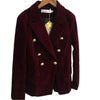 Spring and Autumn Slim gold velvet small suit jacket female leisure blazer
