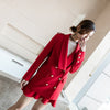 Spring and autumn high-quality women's waist slimming slim  jacket high-waist fishtail skirt office uniforms Skirt Suits