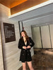 Spring and autumn high-quality women's waist slimming slim  jacket high-waist fishtail skirt office uniforms Skirt Suits