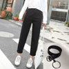 Spring and autumn jeans women's straight tube homestay Beige wide leg high waist loose student BF pants