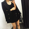 Spring and autumn small suit women's plus size (XL--5XL) suit jacket coat office casual wild black jacket TB190407