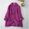 Spring and autumn women's linen suit  linen suit coat leisure comfortable top 0420