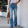 Spring and summer women's jeans casual trousers 2022 streetwear cotton women's high waist pants loose retro blue mom's pants