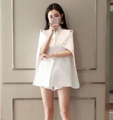 Spring autumn women cape blazer outwear fashion coats office lady formal blazers femal long jackets