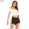 Spring/summer 2023 Sexy short Tops with lovely edge Lovely women Tops Yellow/Orange/White/Beige/Black female top