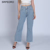 Srpedro Wide Leg Jeans For Women High Waist Plus Size Loose Three Buttons Tassel Denim Pants Daily Casual Baggy Trousers