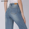 Srpedro Plus Size Straight Jeans Women's Mid Waist Full Length Denim Pants Minimalist Comfortable Boyfriend Style Trousers 2022