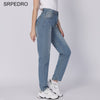 Srpedro Plus Size Straight Jeans Women's Mid Waist Full Length Denim Pants Minimalist Comfortable Boyfriend Style Trousers 2022