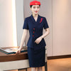 Stewardess Uniform Career Women Professional Suits Summer Temperament Slim Formal Blazer And Skirt Office Ladies Work Wear