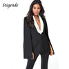 Blazer Coat Women Elegant Cloak Sleeve Shawl Coat Slim Fit Blazer Jackets Open Front Button Blazer Outfits Outwear