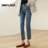 Straight Jeans Women 2022 Chic Korean Slim Denim Jeans Trousers Ankle Length Ladies Capris High Waist Push Up Mom Jeans