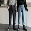 Straight Jeans Women's Autumn 2022 High Waist Thin Loose And Versatile Black Wide Leg Long Pants