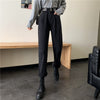 Straight Jeans Women's Autumn 2022 High Waist Thin Loose And Versatile Black Wide Leg Long Pants