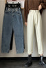 Straight Jeans Women's Autumn 2022 High Waist Thin Loose And Versatile Black Wide Leg Long Pants