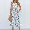 Strap Floral Printed Jumpsuit Women Casual Beach Party Wide Leg Long Playsuit 2022 Summer Sexy Sleeveless Women's Rompers New