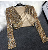 Street Joker Short Edition Sequins Small Suit Sparkling Bead Piece Suit Small Jacket Tank Top Jazz Dance Performance