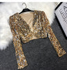 Street Joker Short Edition Sequins Small Suit Sparkling Bead Piece Suit Small Jacket Tank Top Jazz Dance Performance