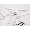 Street Retro White High Waist Jeans Women Fall 2022 Loose Wild Casual Embroidery Straight Jeans Female Trousers