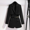 Street Women Blazer 2023 Design Sense Niche Loose Belt Suit Jacket Waist Windbreaker Female Blazer With Lining Trend
