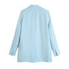 Street all-match beauty simple style women's urban casual loose drape suit jacket