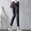 Streetwear Ripped Skinny Jeans For Teen Girls Ankle Length Ripped Jeans Women Vintage Pearl Beading Skinny Denim Pants