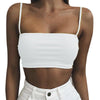 Stretchy Crop Camis Top Black Yellow Red Spaghetti Strap Women Plain Adjustable Tanks Tops Summer Slim Elasitc Sexy Party Vest